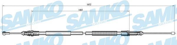 Samko C1040B Cable Pull, parking brake C1040B
