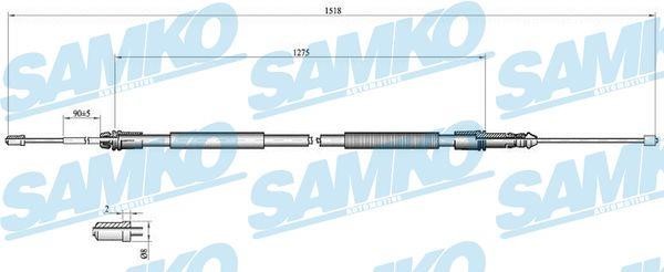 Samko C1041B Cable Pull, parking brake C1041B