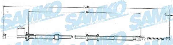 Samko C1084B Cable Pull, parking brake C1084B