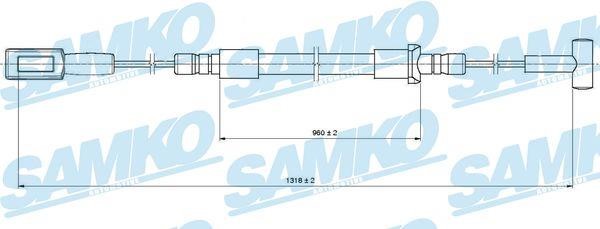 Samko C1316B Cable Pull, parking brake C1316B