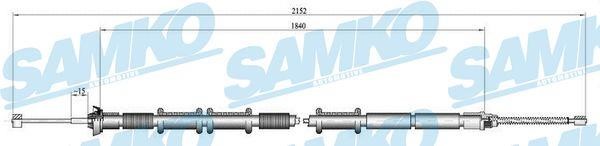 Samko C1320B Cable Pull, parking brake C1320B
