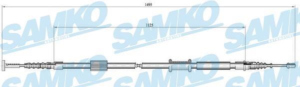 Samko C1448B Cable Pull, parking brake C1448B