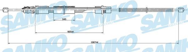 Samko C1463B Cable Pull, parking brake C1463B