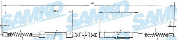 Samko C1494B Cable Pull, parking brake C1494B