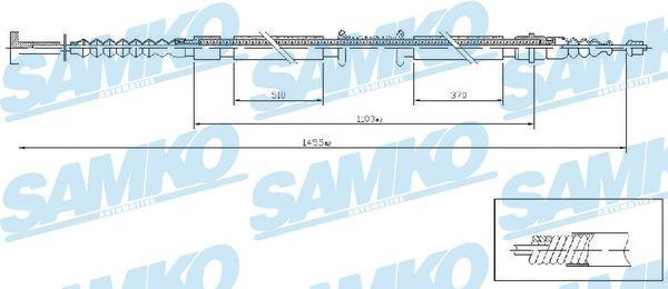 Samko C1238B Cable Pull, parking brake C1238B