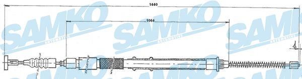 Samko C1241B Cable Pull, parking brake C1241B