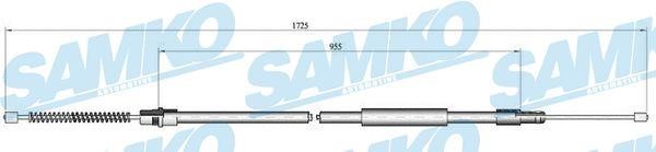 Samko C1261B Cable Pull, parking brake C1261B