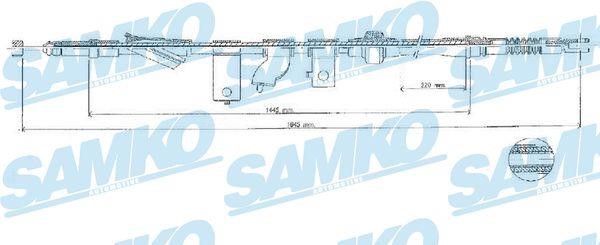 Samko C1576B Cable Pull, parking brake C1576B