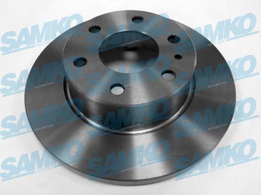 Samko I1020P Rear brake disc, non-ventilated I1020P