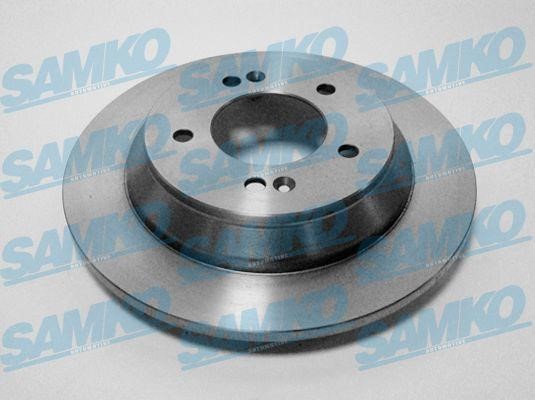 Samko K2034P Rear brake disc, non-ventilated K2034P