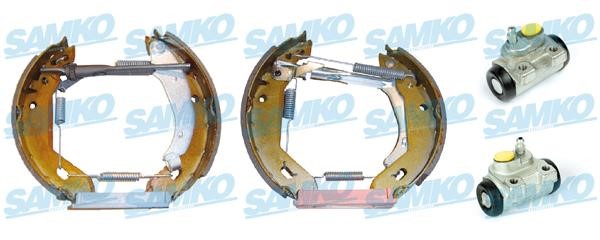 Samko KEG081 Brake shoes with cylinders, set KEG081