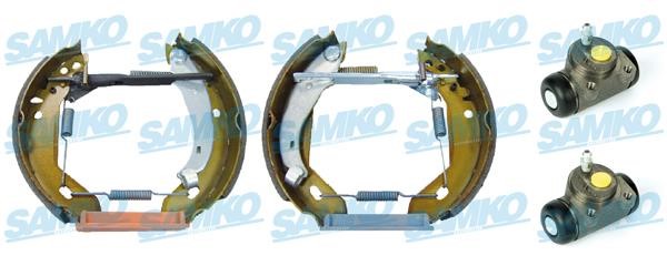 Samko KEG082 Brake shoes with cylinders, set KEG082