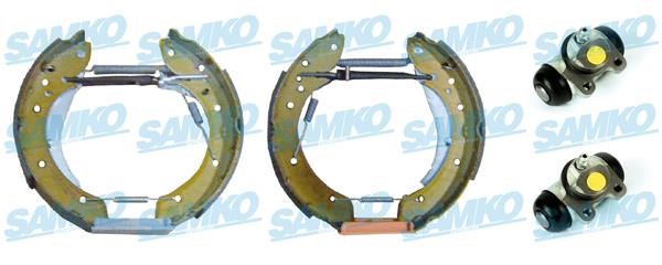 Samko KEG375 Brake shoes with cylinders, set KEG375