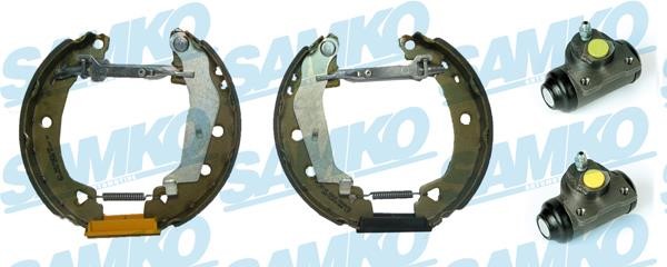 Samko KEG507 Brake shoes with cylinders, set KEG507