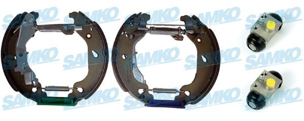 Samko KEG521 Brake shoes with cylinders, set KEG521
