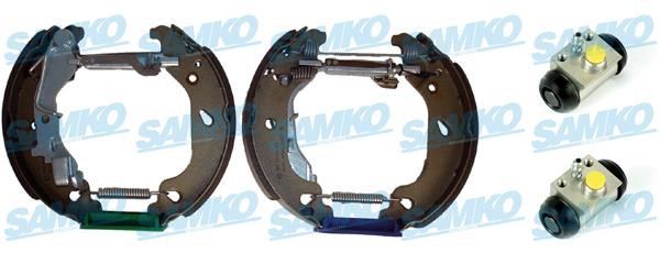 Samko KEG522 Brake shoes with cylinders, set KEG522