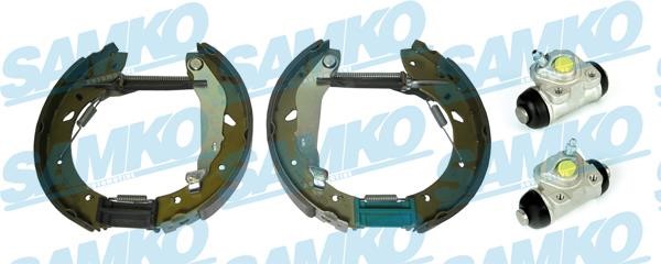 Samko KEG531 Brake shoes with cylinders, set KEG531