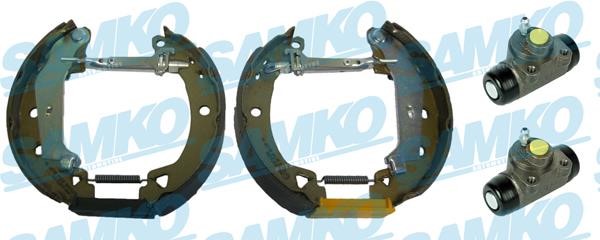 Samko KEG686 Brake shoes with cylinders, set KEG686