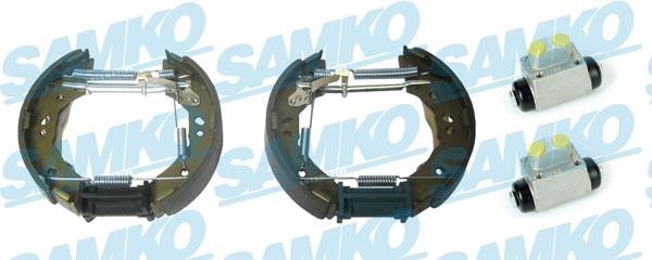 Samko KEG696 Brake shoes with cylinders, set KEG696