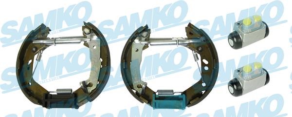 Samko KEG701 Brake shoes with cylinders, set KEG701
