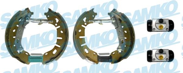 Samko KEG809 Brake shoes with cylinders, set KEG809