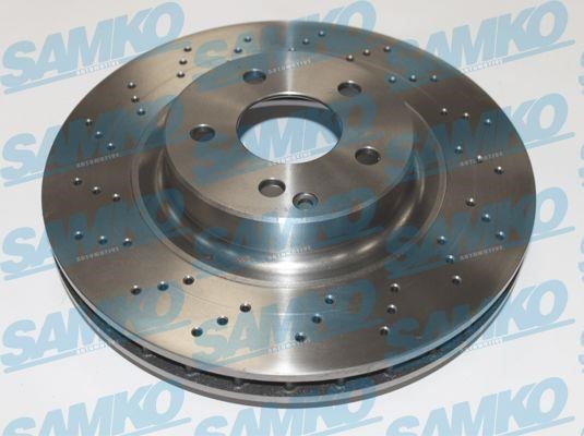 Samko M2032V Ventilated brake disc with perforation M2032V