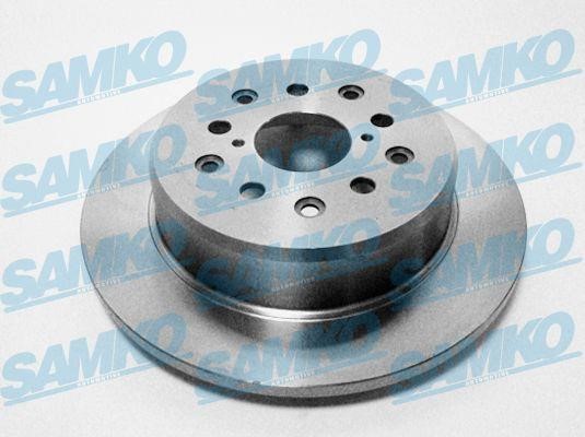 Samko L3007P Rear brake disc, non-ventilated L3007P