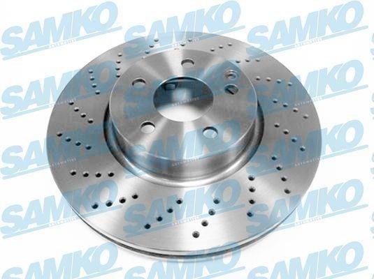 Samko M2058VR Ventilated brake disc with perforation M2058VR