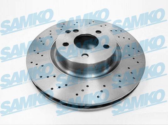 Samko M2075V Ventilated brake disc with perforation M2075V