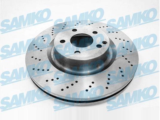 Samko M2080V Ventilated brake disc with perforation M2080V