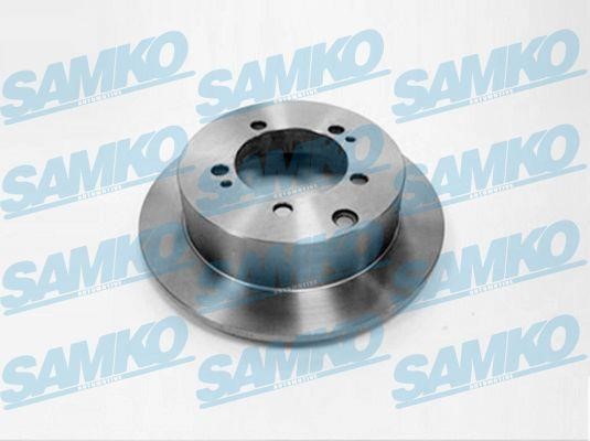 Samko M1011P Rear brake disc, non-ventilated M1011P