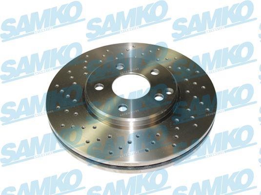 Samko M2085V Ventilated brake disc with perforation M2085V