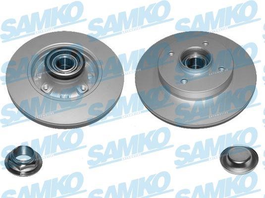 Samko O1052PRCA Rear brake disc, non-ventilated O1052PRCA