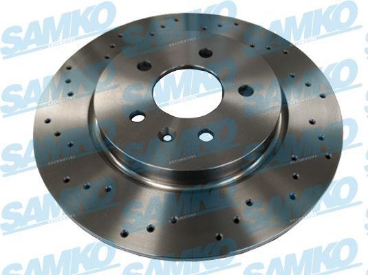 Samko O1059V Ventilated brake disc with perforation O1059V