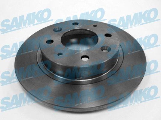 Samko M5834P Rear brake disc, non-ventilated M5834P