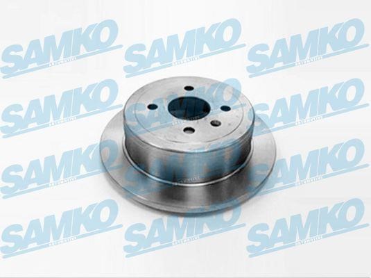 Samko O1010P Rear brake disc, non-ventilated O1010P