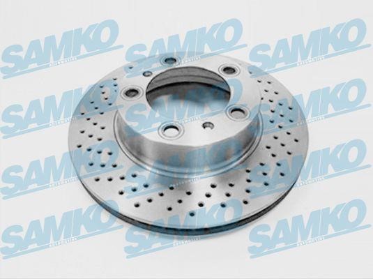 Samko P2016V Ventilated brake disc with perforation P2016V