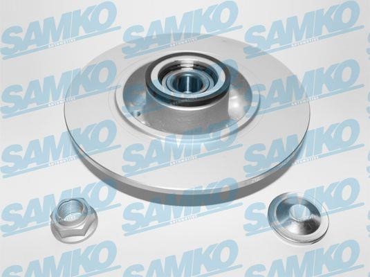 Samko R1076PRCA Rear brake disc, non-ventilated R1076PRCA