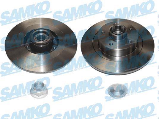 Samko R1079PCA Rear brake disc, non-ventilated R1079PCA