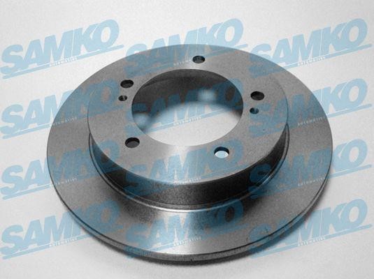 Samko S5016P Unventilated brake disc S5016P