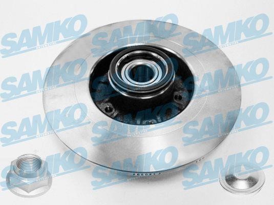 Samko R1004PCA Rear brake disc, non-ventilated R1004PCA