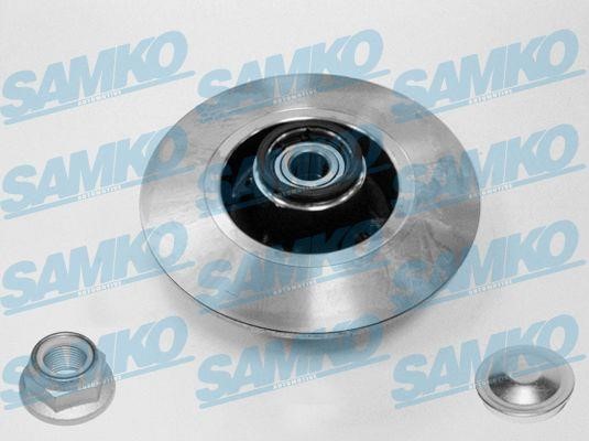 Samko R1005PCA Rear brake disc, non-ventilated R1005PCA