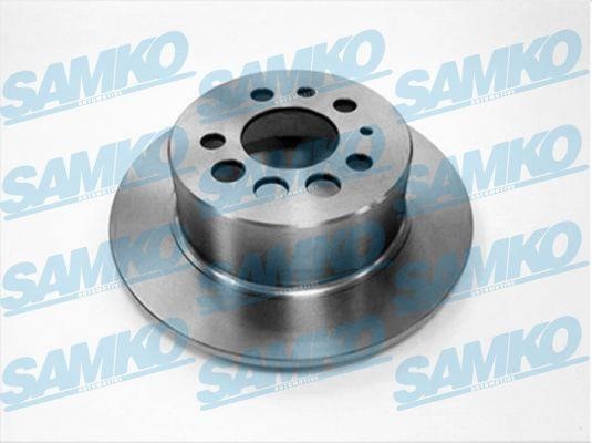 Samko V1041P Rear brake disc, non-ventilated V1041P