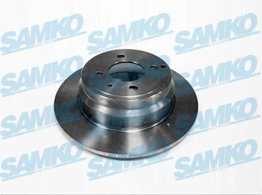 Samko V1291P Rear brake disc, non-ventilated V1291P