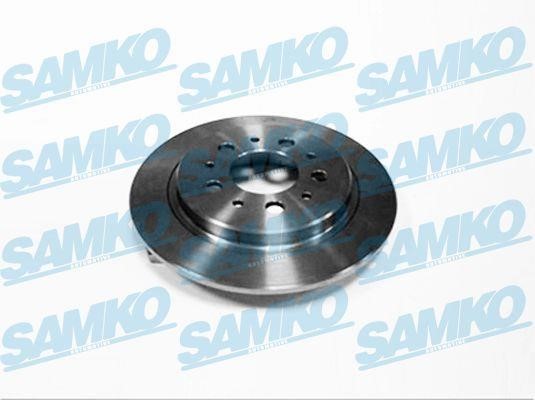 Samko V1321P Rear brake disc, non-ventilated V1321P