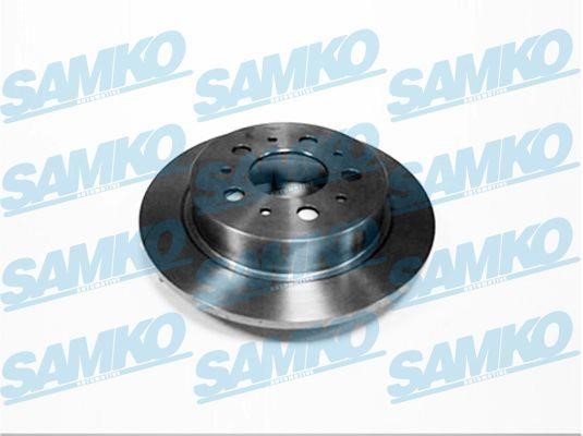 Samko V1451P Rear brake disc, non-ventilated V1451P