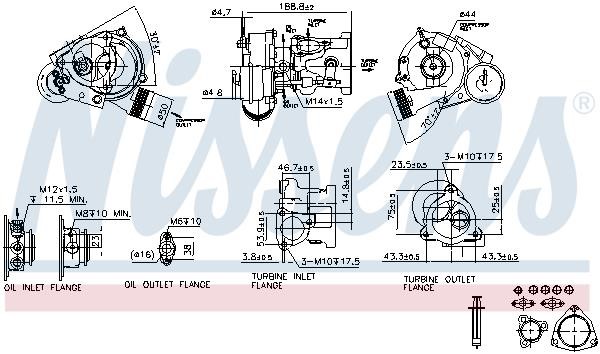 Turbocharger Nissens 93021
