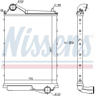 Nissens 961185 Intercooler, charger 961185 961185 Nissens Intercooler, charger