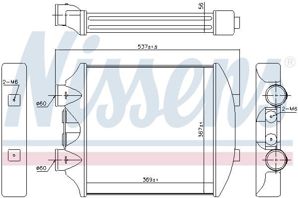 Nissens 96405 Intercooler, charger 96405 96405 Nissens Intercooler, charger