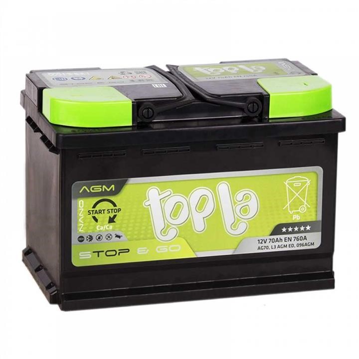 Topla 114070 Battery Topla AGM 12V 70AH 760A(EN) R+ 114070